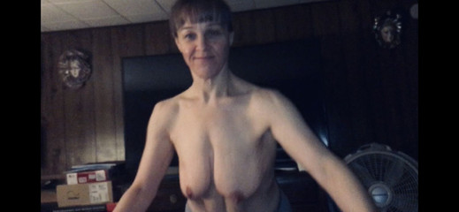 Granny Saggy Boobs and Belly Sucking Dick and Pussy Creampie