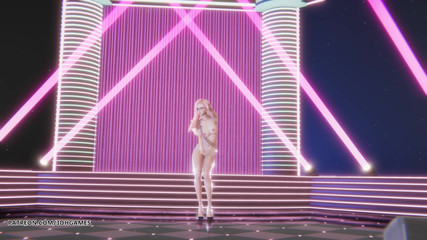 [mmd] Twice - Scientis Seraphine Sexy Naked Dance League of Legends Hentai Uncensored 4K 60fps