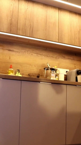 Hot Redhead College Girl Strips off Her Panties Under Her Tight Dress in the Kitchen