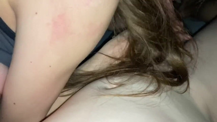 Beautiful Teen Loves to Suck My Wet Dick Sweetly and Play with My Sperm