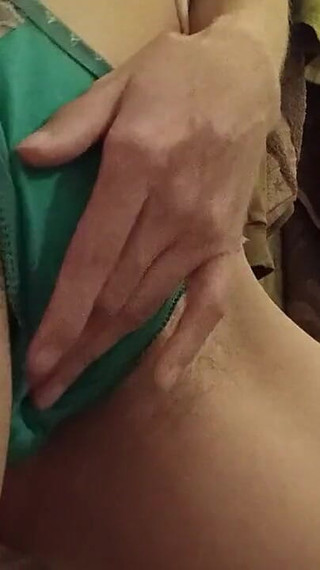 Before Classes in the Bathroom I Jerk off My Hairy Pussy