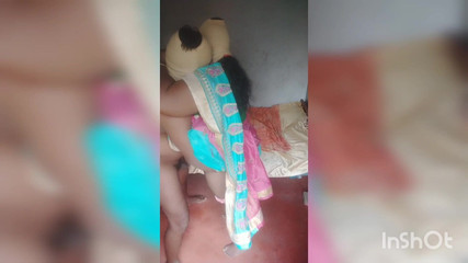 Indian lover saree performance