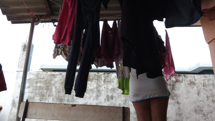 Show My Panty While Clean