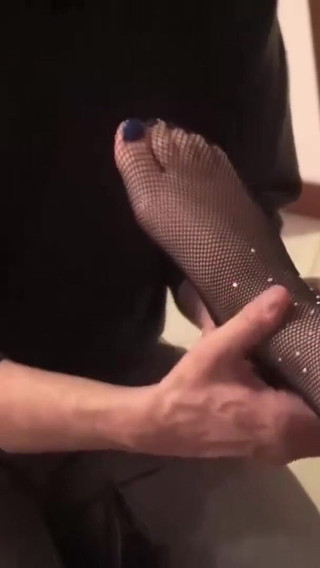 Foot massage by a slave