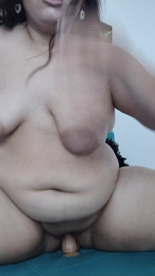 Beautiful Girl with Big Curves Touches Her Pussy Until She Cums Pt3