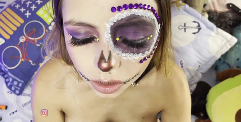 Ass Spanking and Cute POV Blowjob