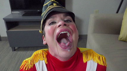 Toy soldier blowjob