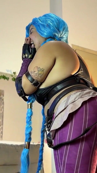 Jinx Cosplay Fart Domination - Worship My Ass and Stinky Gas