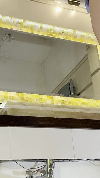 Big Tits Big Ass Hot Brunette Latina Shows and Spreads Her Pussy and Ass in the Bathroom