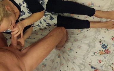 Amateur Blonde Mature Close up Blowjob and Sex