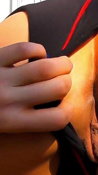 Homemade Big Boobs Latina Sandra Flashing