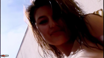 Young French Girl Carla Filmed During a Sexy Photo Session on the Terrace