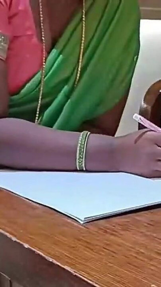 Friend's Stepmom Fucking in Green Saree with Subtitles -1