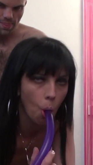 French MILF Eva Tries to Tke a Fat Cock in Her Ass