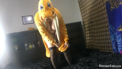 Renee Sakuya in a Charizard Suit Dancing, Silent Film