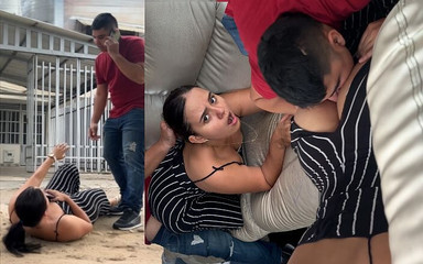 Accident to My Neighbor and I Inject Her with My Dick!