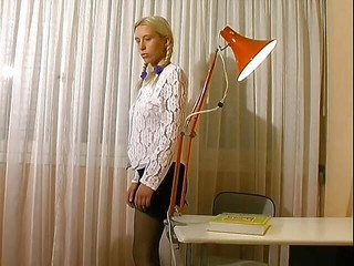 Blonde Teen From France Gives Her Anal Virginity to a Hard Cock