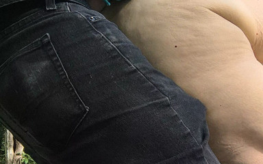 Dark Stranger Catches Her Dry Humping Her Ass Then Fucking Really Fast