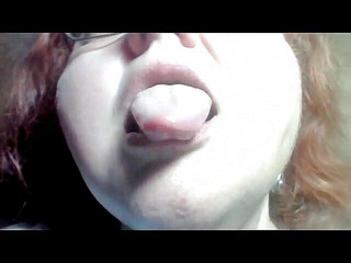 BBW Gives You Close up Clip of Her Nake Lips and Mouth Kissing and Licking Her Lips for You a Requested Clip!