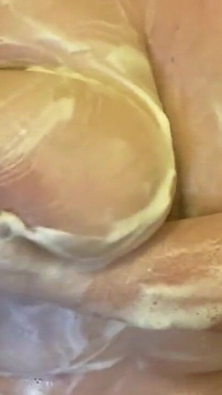 Bbwbootyful - Shower soapy boobs play
