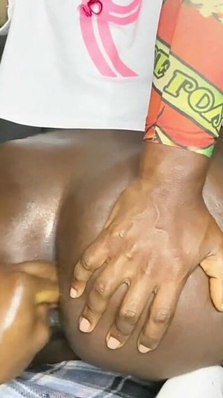 Ebony Roommate Wanted an Intense Anal Fisting While She Make It Gape Until She Cums Multiple Times