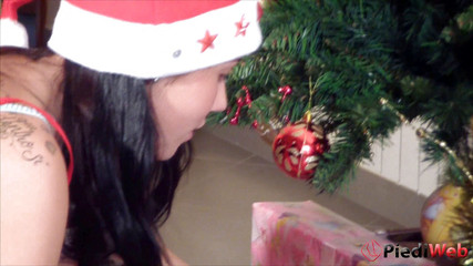 Petra in her christmas spirit