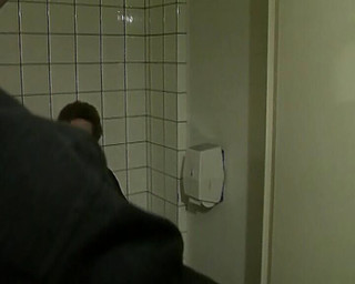 An Old German Lady Gets Her Mouth Covered in the Bathroom