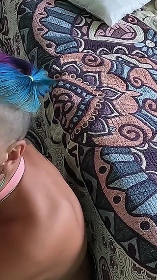 Tailed Wife Sucking Cock and Licking Balls Then Eating Cum