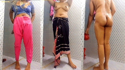 Shower Scene of Bangladeshi Girl Akhi. I'm Bathing in My Bathroom and Making a Video for You