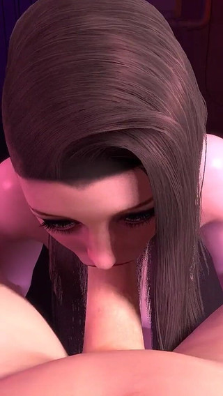 Sexy Cyberpunk Girl Blowjob in POV