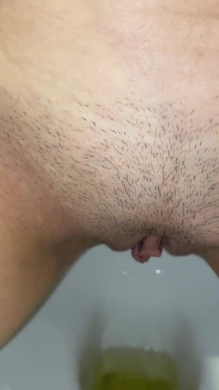 Compilation of Pissing Pussy with Stubble Close-up! Different Panties! POV!