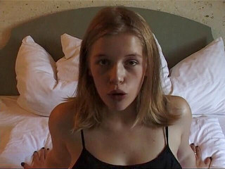 Busty chick masturbating with her fingers