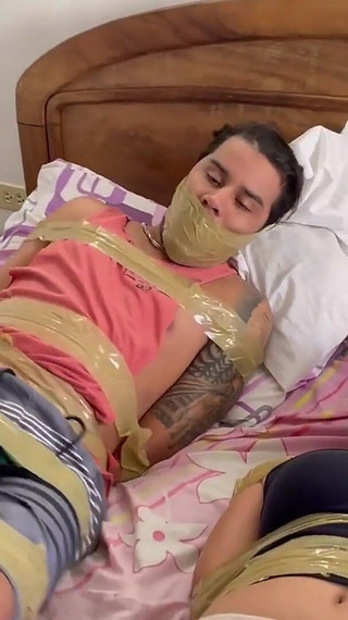 Fixing Their Relationship Problems with Intimate Tape Bondage