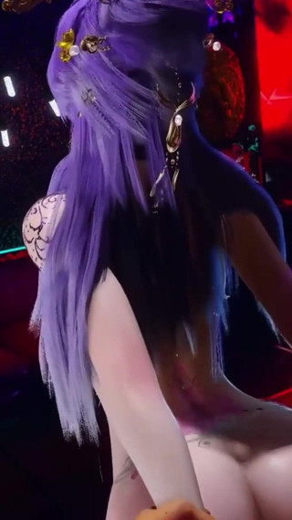 Bigboobs Waitress - 3D Animation