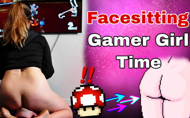 Facesitting Gamer Girl Time Femdom Slave