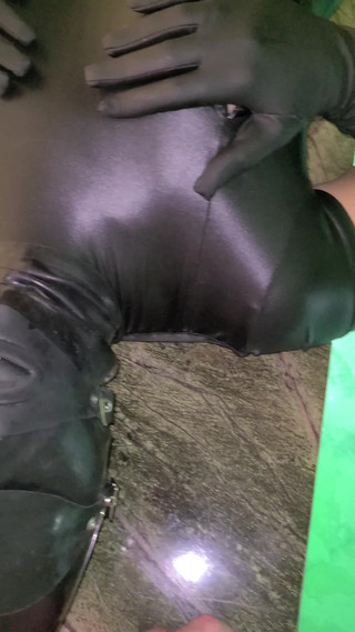 She Likes to Be Filled in Catsuit