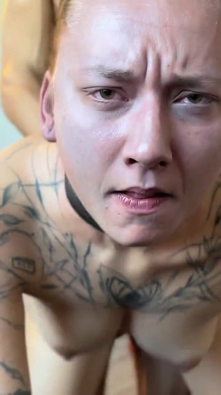 Slut Fucked in Ass and Cut off the Air with Belt