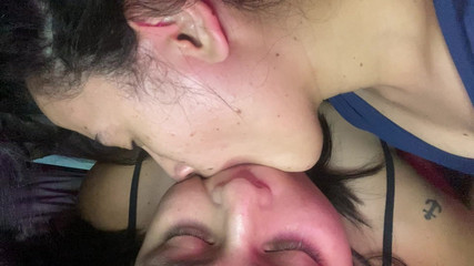 A Naughty Girl Sucks My Huge Tongue