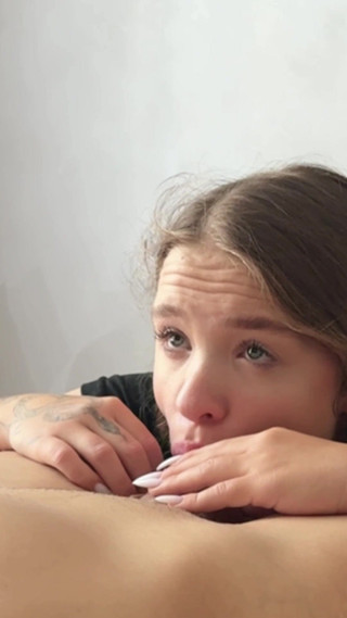 18 Year Old Slut Perfectly Sucks Cock