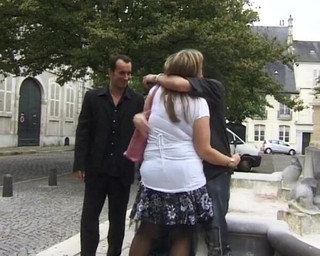 Busty French Granny DP in Hot Threesome