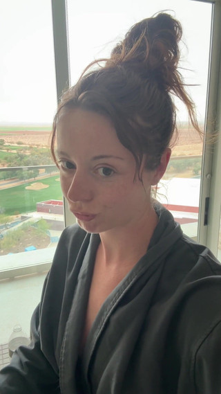 Using My Lush to Cum in the Spa Shower Risky Orgasm