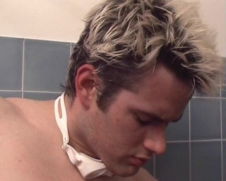 Redhead Stepsis From France Playing with Two Cocks