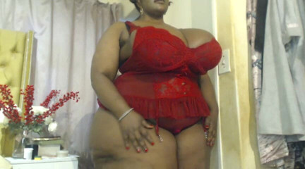 Black SSBBW Undressing and Teasing