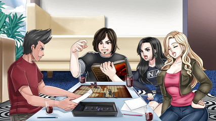 Love & sex second base: playing game with friends at home ep 23