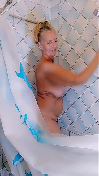 Hot Housewife in the Shower