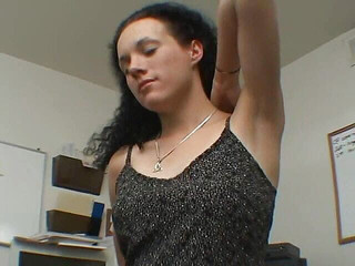 Curly Dark Haired Slut Rides Cock and Screams on