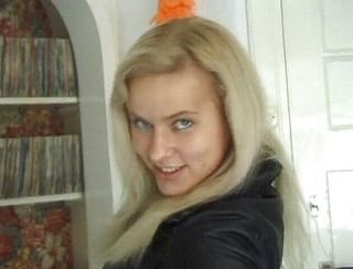 Adorable girl showing her pussy