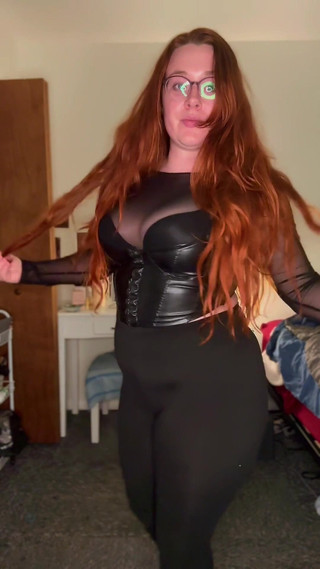 Sexy Goth Stepmommy on Halloween