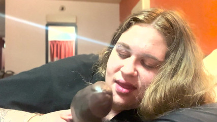 Sexy blonde bbw enjoys black bull