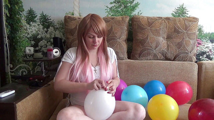 I Am Blowing 10 Different Color Balloons!